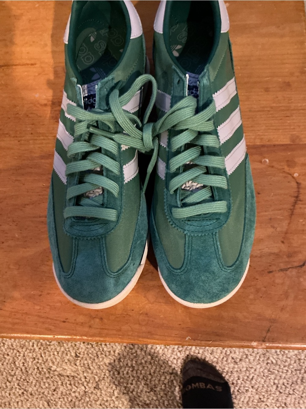 adidas SL72 Collegiate Green Suede Low Top Sneakers men’s 8.5 women’s 9.5no box
